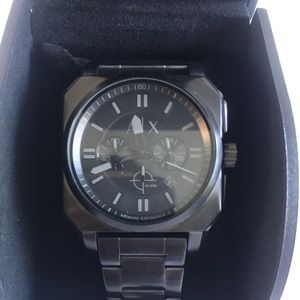 Armani exchange black men’s watch
